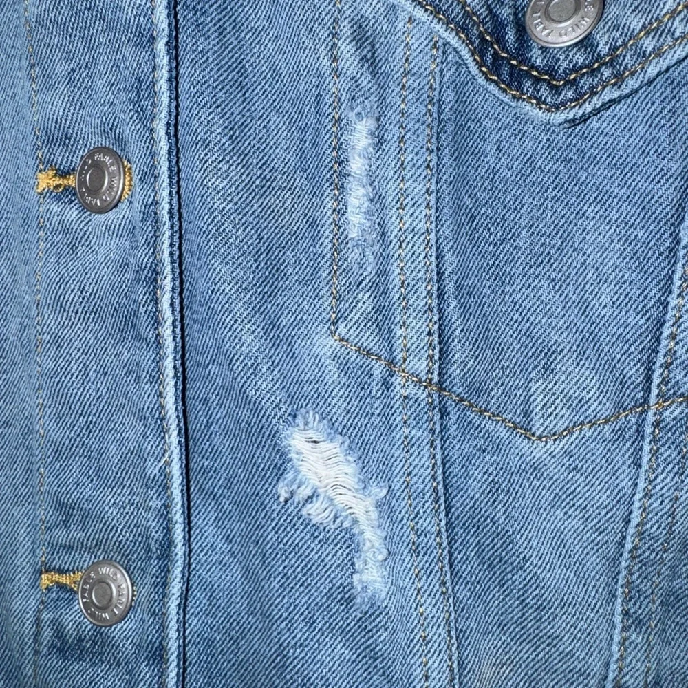 Wild Fable Light Blue Denim Jacket women’s Large Oversized - Picture 4 of 6